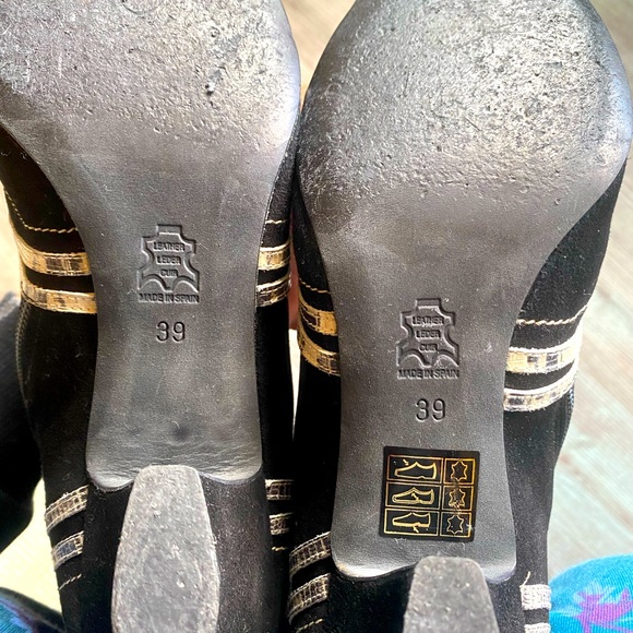 Paco Gil Sued and Leather Boots - Picture 8 of 12